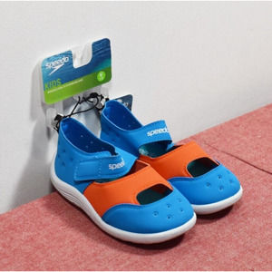 Speedo Toddler Hybrid Kid's Water Swim Shoes- Aqua Blue Medium 7-8